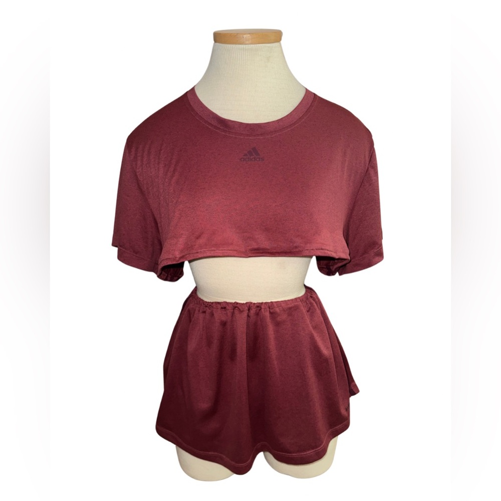 Adidas Women's Burgundy Two Piece Set - DIY SET